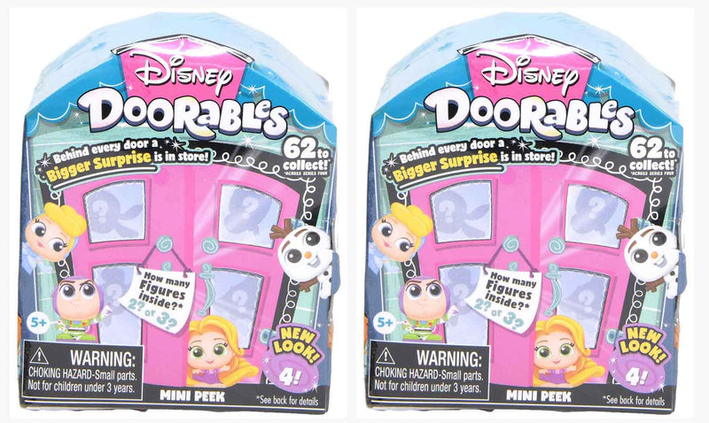 Disney Doorable series 4 mini peek - set of 2 boxes (2-3 figures per box)