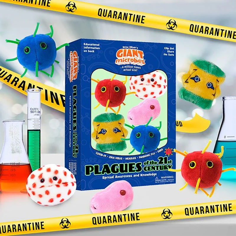 GIANTmicrobes Plush - Plagues Of The 21st Century quarantine