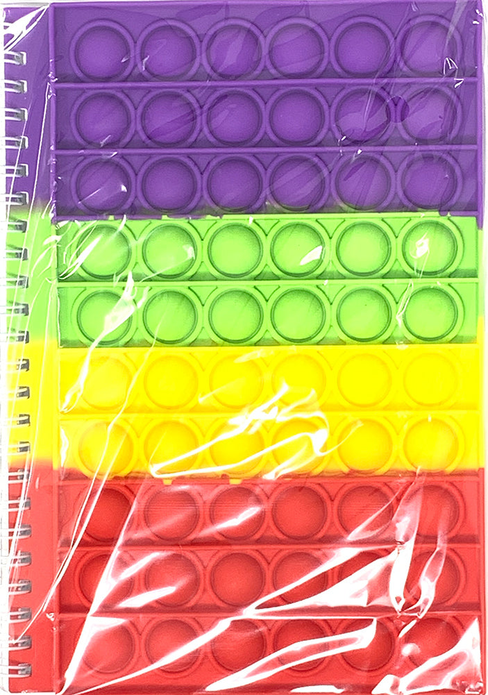 Pop Pop Stress Relief Journals (Purple Green Yellow Red)