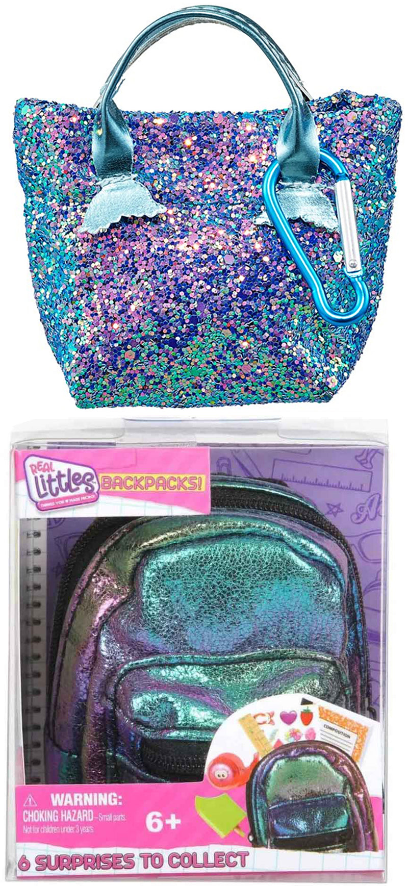 Shopkins Real Littles Handbag & Backpack (Bundle of 2 Mystery)