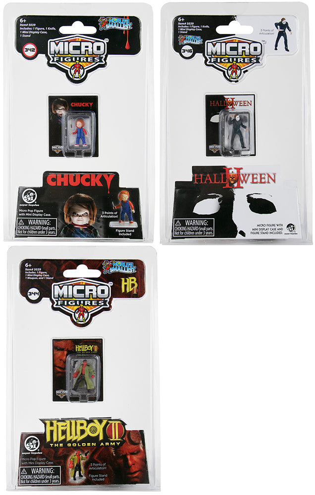 World’s Smallest Universal Studios Horror Micro Action Figures - (Random)