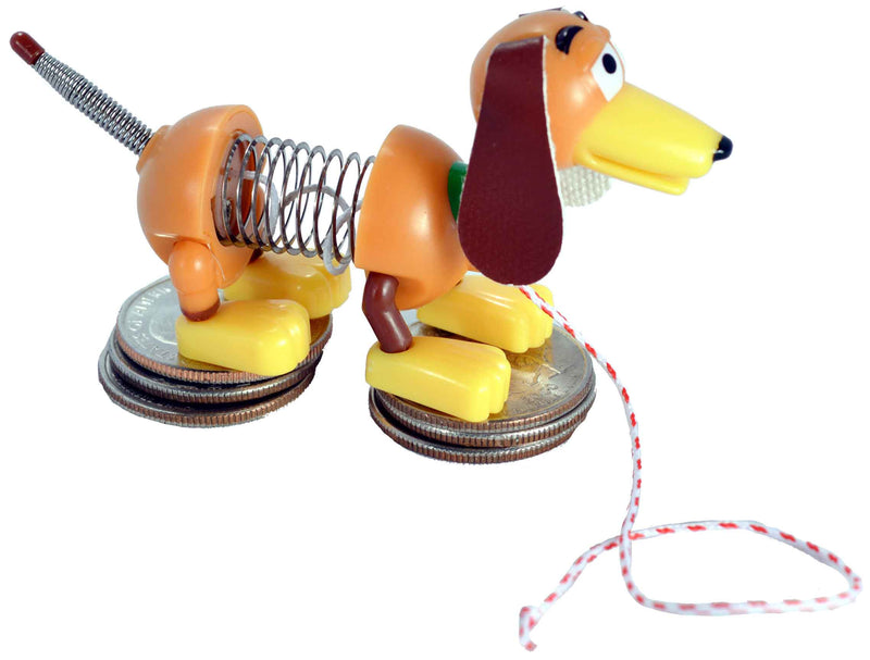 World Smallest Slinky Dog on string