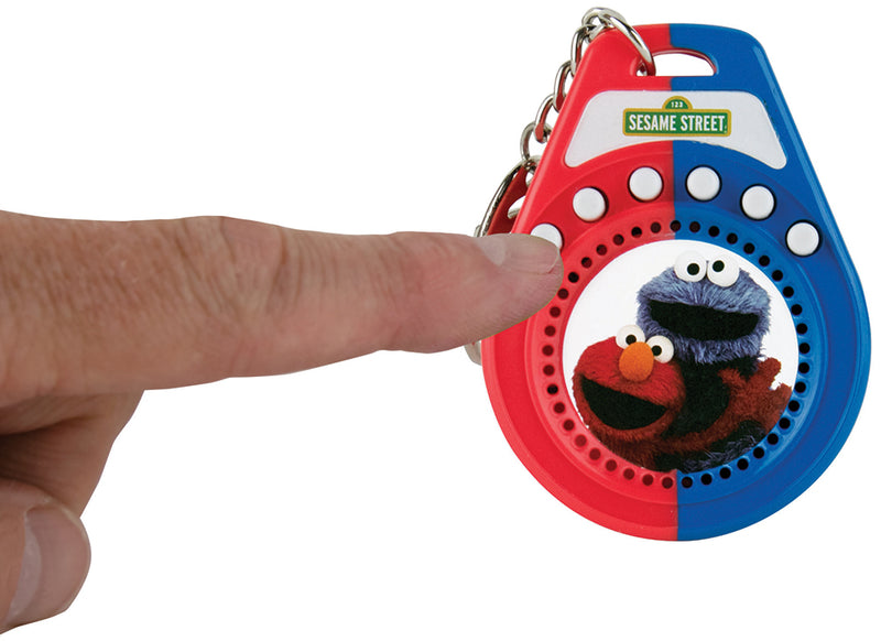 World’s Coolest Sesame Street Talking Keychain in hand