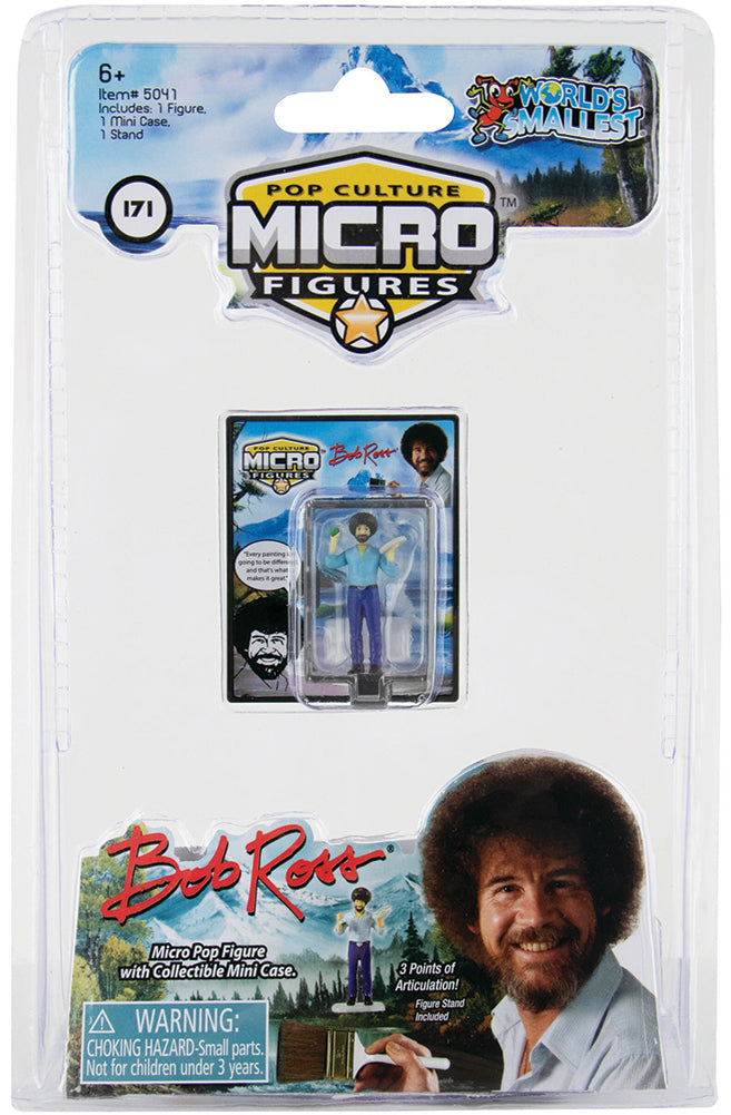 World’s Smallest Bob Ross Pop Culture Micro Figures