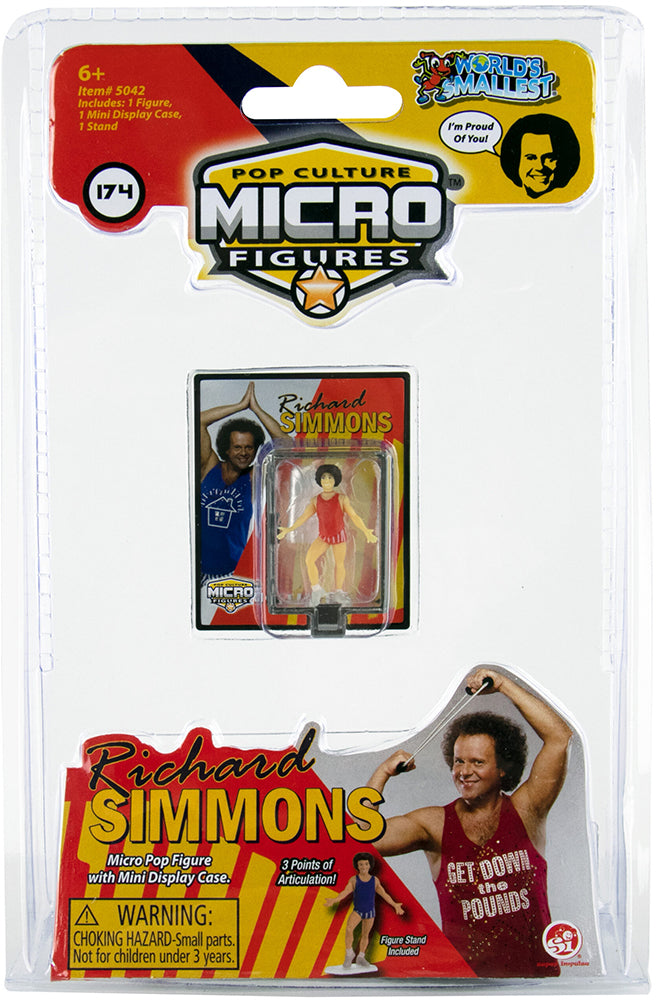 World’s Smallest Richard Simmons Pop Culture Micro Figures (Bundle of 2)