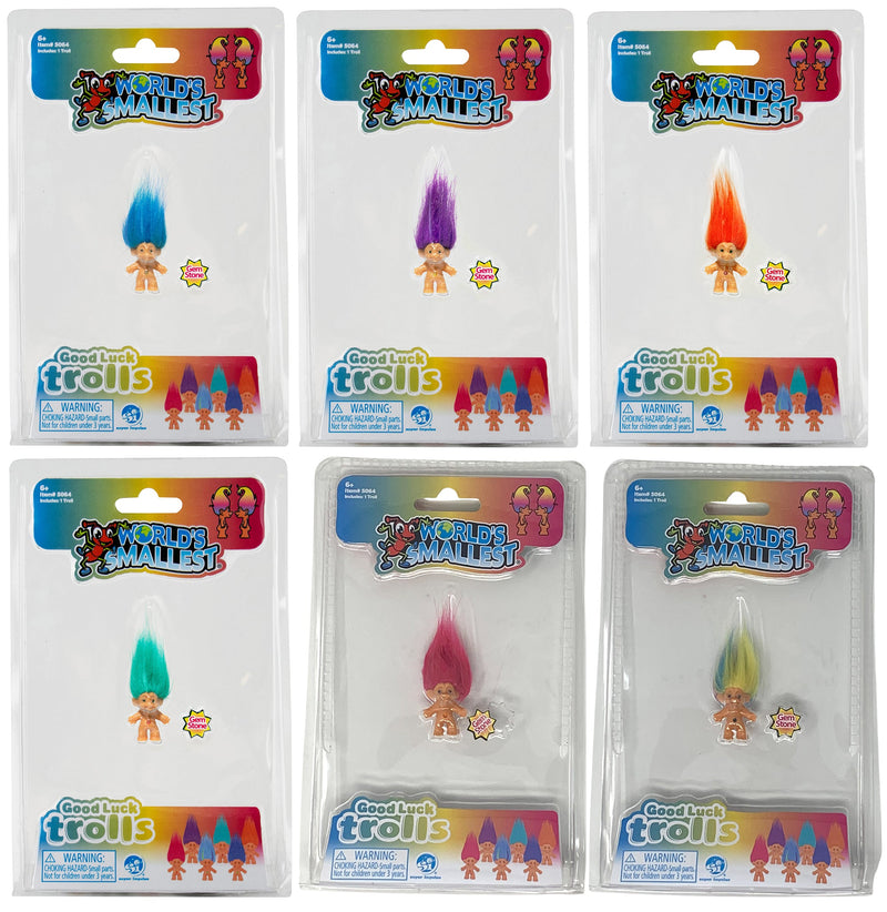 World's Smallest Trolls - (Complete Set Bundle of 6)