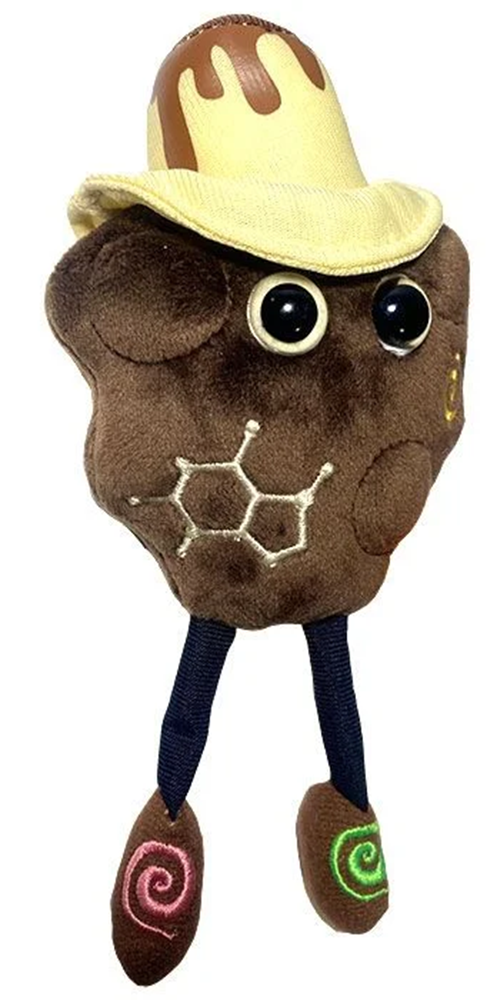 Giant Microbes Plush - Chocolate angled